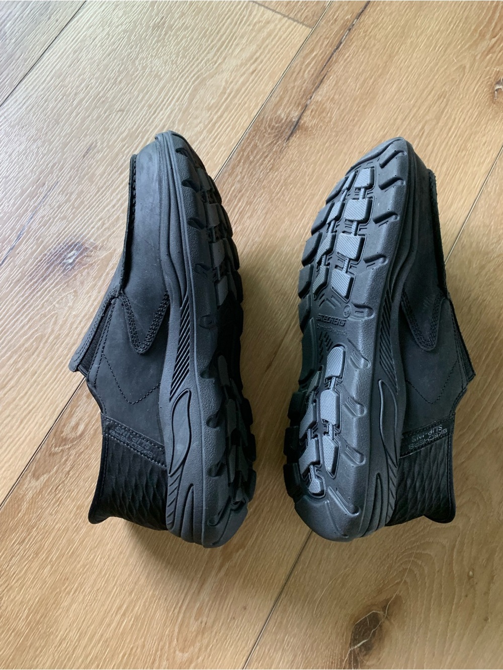 Skechers Slip-ins Black Slip-On Casual Shoe Wide Width - Picture 4 of 8